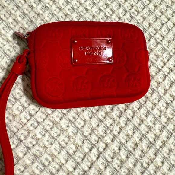 Michael Kors Handbags - Michael Kors Red Wristlet Bag